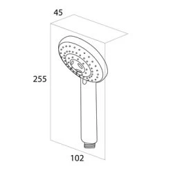 Tiger Splash Eco Handdouche Alicante Chroom -Badkamer Verkoop 123 4957