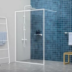 Sealskin Contour Inloopdouche Type A3 118x200 Cm, 6 Mm Helder Veiligheidsglas Met Antikalklaag Mat Wit