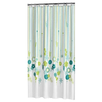 Sealskin Douchegordijn Fiesta Petrol 180x200 Cm 3 Sealskin Douchegordijn Fiesta Petrol 180x200 Cm