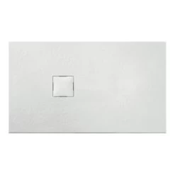 Van Marcke Krypton Douchebak In Polybeton Steenimitatie Wit 120x90