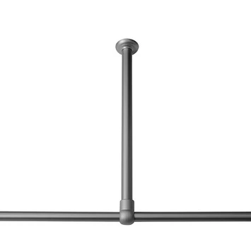 Sealskin Plafondsteun Seallux Voor Douchegordijnstang Aluminium 60 Cm 3 Sealskin Plafondsteun Seallux Voor Douchegordijnstang Aluminium 60 Cm