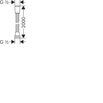 Hansgrohe Doucheslang Metaflex Chroom 200 Cm 4 Hansgrohe Doucheslang Metaflex Chroom 200 Cm - Afbeelding 2