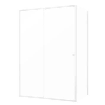 Sealskin Contour Schuifdeur Met Zijwand 120x90x200 Cm, 6 Mm Helder Veiligheidsglas Met Antikalklaag Mat Wit 6 Sealskin Contour Schuifdeur Met Zijwand 120x90x200 Cm, 6 Mm Helder Veiligheidsglas Met Antikalklaag Mat Wit - Afbeelding 4