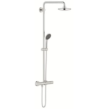Grohe Regendouche Vitalio Joy Ø18 Cm Met Thermostatische Douchekraan 3 Grohe Regendouche Vitalio Joy Ø18 Cm Met Thermostatische Douchekraan