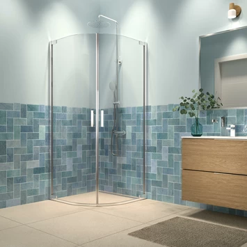 Sealskin Inc. Tweedelige Kwartronde Douchecabine 100x100x200 Cm, 8 Mm Helder Veiligheidsglas Met Antikalklaag Zilver Hoogglans 3 Sealskin Inc. Tweedelige Kwartronde Douchecabine 100x100x200 Cm, 8 Mm Helder Veiligheidsglas Met Antikalklaag Zilver Hoogglans