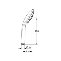 Grohe Handdouche Vitalio Joy Ø11 Cm 3 Standen Chroom -Badkamer Verkoop 123 5074