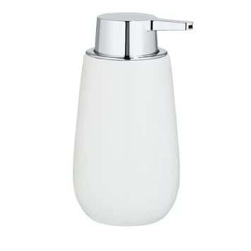 Wenko Keramische Zeepdispenser Badi Wit 4 Wenko Keramische Zeepdispenser Badi Wit - Afbeelding 2