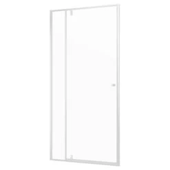 Sealskin Contour Draaideur Voor Nis 100x200 Cm, 6 Mm Helder Veiligheidsglas Met Antikalklaag Mat Wit -Badkamer Verkoop 123 5137