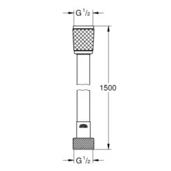Grohe VitalioFlex Doucheslang Comfort 150 Cm -Badkamer Verkoop 123 5186