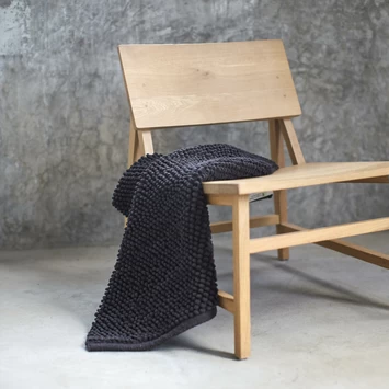 Sealskin Badmat Delhi 60x60cm Donkergrijs 6 Sealskin Badmat Delhi 60x60cm Donkergrijs - Afbeelding 4