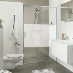 Sealskin Schuifdeur Voor Nis Style 120x195 Cm Met Gesatineerde Band