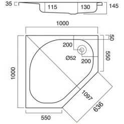 Sealskin Douchebak Optimo Hoekinstap Inbouw 100x100x14 Cm 5 Sealskin Douchebak Optimo Hoekinstap Inbouw 100x100x14 Cm -Badkamer Verkoop 123 5326