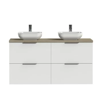 Tiger Badkamermeubel Studio 120cm Hoogglans Wit/witte Waskom Met Profielgrepen 3 Tiger Badkamermeubel Studio 120cm Hoogglans Wit/witte Waskom Met Profielgrepen