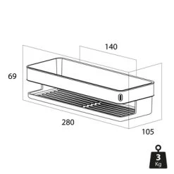 Tiger Douchemand Carv 28 Cm Zwart -Badkamer Verkoop 123 551