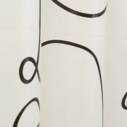 Sealskin Douchegordijn Mind 180x200cm Zwart/wit -Badkamer Verkoop 123 5531