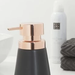 Sealskin Zeepdispenser Conical Porcelein Zwart -Badkamer Verkoop 123 554