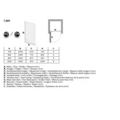 Sealskin Swingdeur Voor Nis I AM 200x80 Cm RVS -Badkamer Verkoop 123 5544