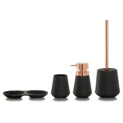 Sealskin Zeepdispenser Conical Porcelein Zwart -Badkamer Verkoop 123 555