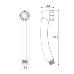 Tiger Splash Eco Handdouche Turbo Saver Chroom -Badkamer Verkoop 123 5615