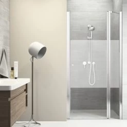 Sealskin Swingdeur Code R 2-delig 110x197 Cm Met Gesatineerde Band -Badkamer Verkoop 123 5628