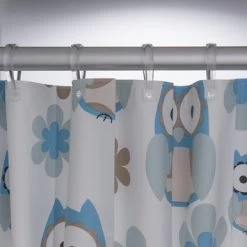 Sealskin Douchegordijn Owl Blauw 180x200 Cm -Badkamer Verkoop 123 5763