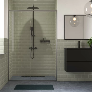 Sealskin Schuifdeur Voor Nis Contour 120x200 Cm Mat Grijs 3 Sealskin Schuifdeur Voor Nis Contour 120x200 Cm Mat Grijs