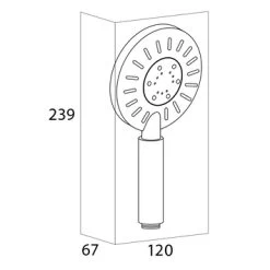 Tiger Handdouche Akcent Zwart Messing -Badkamer Verkoop 123 5883