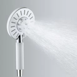 Tiger Handdouche Akcent Chroom Wit -Badkamer Verkoop 123 5888