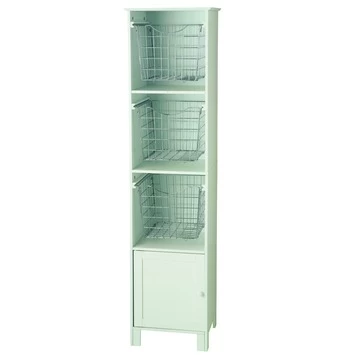 Saniscape Bretagne Kolomkast Met 3 Manden Wit 3 Saniscape Bretagne Kolomkast Met 3 Manden Wit