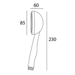 Tiger Handdouche Splash Palermo Ø8,5 Cm 3 Standen -Badkamer Verkoop 123 5916