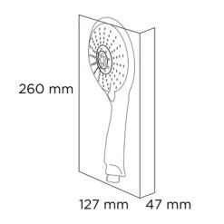 Tiger Handdouche Splash Blanca Ø12,5 Cm 5 Standen -Badkamer Verkoop 123 5943