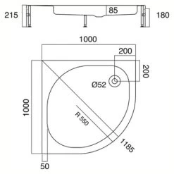 Sealskin By Sealskin Optimo Douchebak Inbouw Kwartrond Acryl Wit 100x100c M -Badkamer Verkoop 123 6003