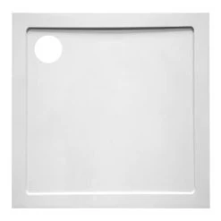 Van Marcke Helion Douchebak In Kunststofcomposiet Wit 80x80