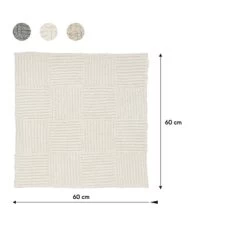 Sealskin Badmat Reverse 60x60cm Ivoor -Badkamer Verkoop 123 607