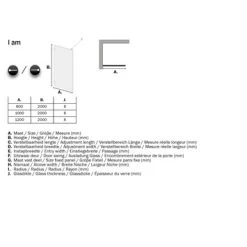 Sealskin Inloopdouche A3 I AM 200x100 Cm RVS -Badkamer Verkoop 123 6377