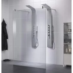 Saniscape Couture Inloopwand Chroom 200x120x80 Cm