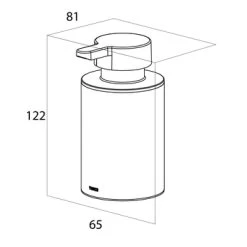 Tiger Zeepdispenser Colar Chroom -Badkamer Verkoop 123 646