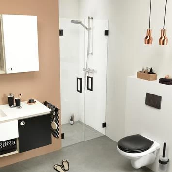 Sealskin Pendeldeur Voor Nis I AM 100x200 Cm Zwart 3 Sealskin Pendeldeur Voor Nis I AM 100x200 Cm Zwart