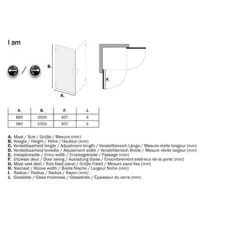 Sealskin Swingdeur Voor Hoekinstap I AM 200x90 Cm Chroom -Badkamer Verkoop 123 6551