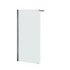 Allibert Douchewand Lago 90x195 Cm Helder Glas Met Zwarte Profielen