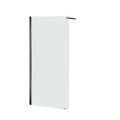 Allibert Douchewand Lago 90x195 Cm Helder Glas Met Zwarte Profielen