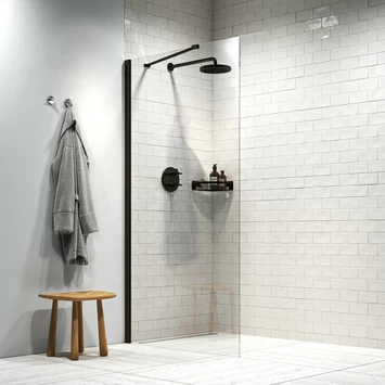 Sealskin Inloopdouche Type A3 Hooked 75x200 Cm Matzwart 3 Sealskin Inloopdouche Type A3 Hooked 75x200 Cm Matzwart