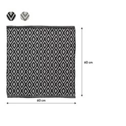 Sealskin Badmat Trellis 60x60cm Zwart -Badkamer Verkoop 123 666