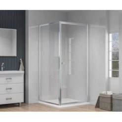 Atlantic Roan Douchewand En -deur 90x90x190cm Chroom -Badkamer Verkoop 123 6690