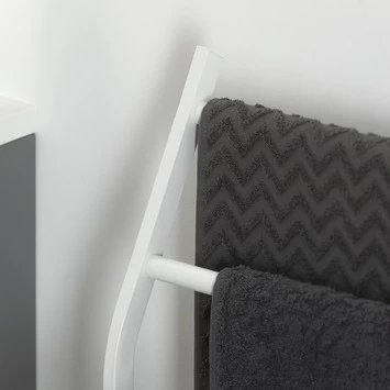 Sealskin Handdoekrek Modern Metaal Wit 6 Sealskin Handdoekrek Modern Metaal Wit - Afbeelding 4