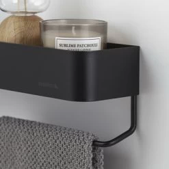 Sealskin Plank- En Handdoekhouder Brix Zwart -Badkamer Verkoop 123 677