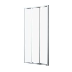 Sealskin Hooked Driedelige Schuifdeur 85x200 Cm, 6 Mm Helder Veiligheidsglas Met Antikalklaag Zilver Hoogglans 8 Sealskin Hooked Driedelige Schuifdeur 85x200 Cm, 6 Mm Helder Veiligheidsglas Met Antikalklaag Zilver Hoogglans -Badkamer Verkoop 123 6800