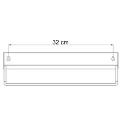 Sealskin Plank- En Handdoekhouder Brix Zwart -Badkamer Verkoop 123 682