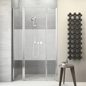 Sealskin Swingdeur Voor Nis Code L 3-delig 120x197 Cm Met Gesatineerde Band 3 Sealskin Swingdeur Voor Nis Code L 3-delig 120x197 Cm Met Gesatineerde Band