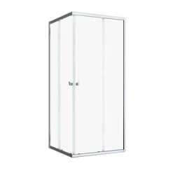 Sealskin Hooked Vierdelige Hoekinstap Met Schuifdeuren 90x90x200 Cm, 6 Mm Helder Veiligheidsglas Met Antikalklaag Zilver Hoogglans -Badkamer Verkoop 123 6831